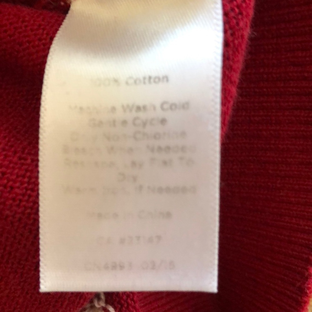 Talbots Polka Dot 100% Cotton Sweater - Picture 3 of 6